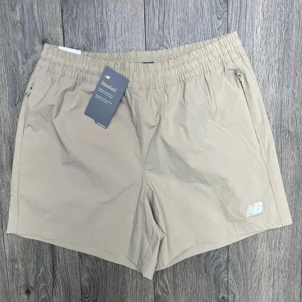 New Balance Shorts Sz XL Mens Light Brown Woven 5